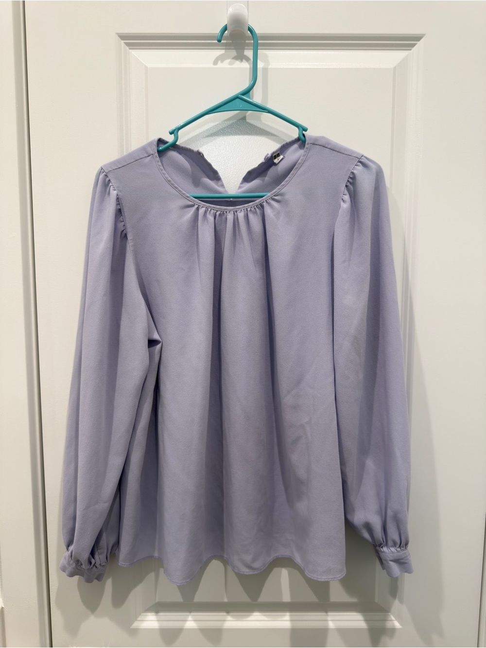 Uniqlo Lavender Long-Sleeve Blouse